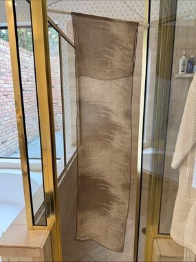 Anne Klein Brown Sheer Long Scarf Wrap
